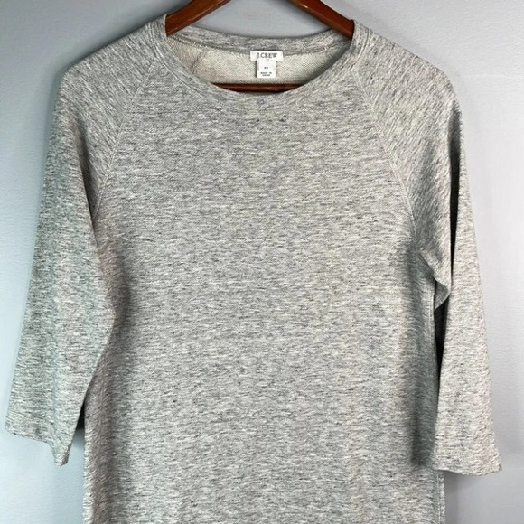 J.CREW Factory Sweatshirt Dress Heather Grey Marled Long Sleeve Preppy Size XS - Picture 3 of 11